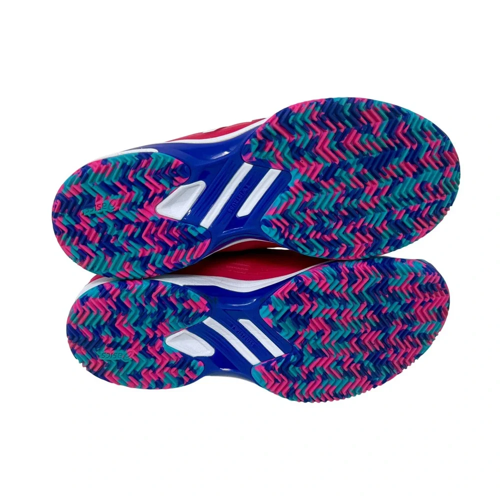 Asics Solution Speed FF Tennis Shoes Pink Blue 1042A130 Women's Size 8 FlyteFoam